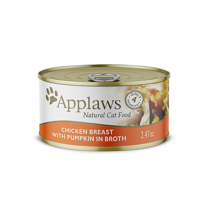 Applaws Natural Wet Cat Food Chicken Breast with Pumpkin in Broth - 886817000194