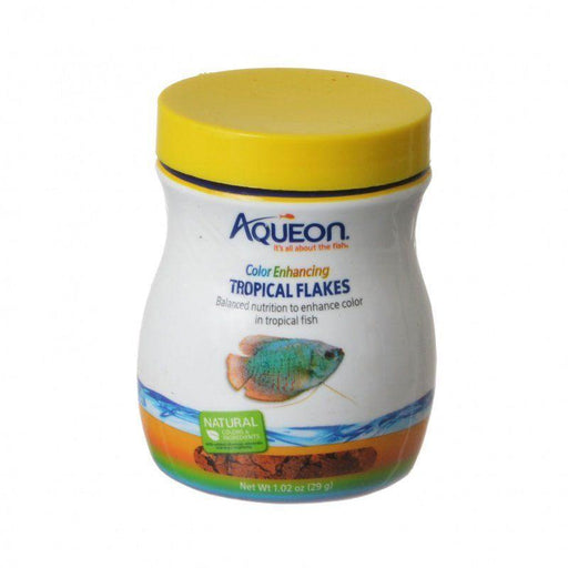 Aqueon Color Enhancing Tropical Flakes Fish Food - 015905060387