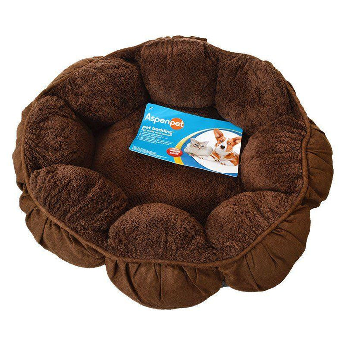 Aspen Pet Puffy Round Cat Bed - 029695274596