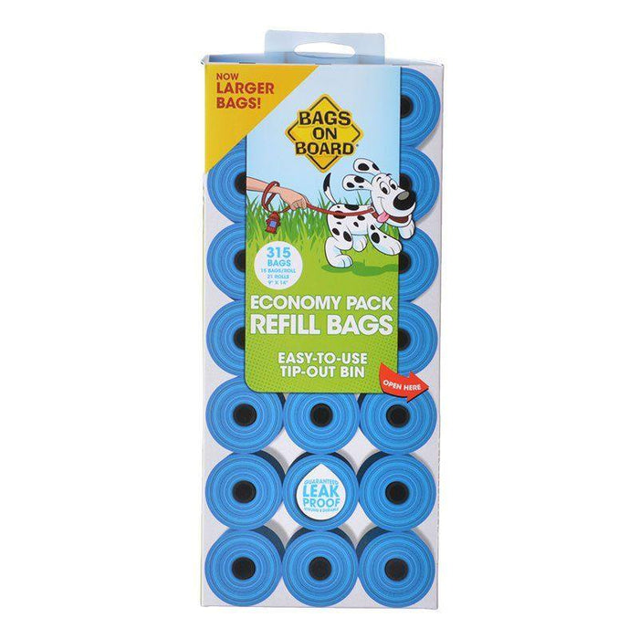 Bags on Board Waste Pick Up Refill Bags - Blue - 632039400409