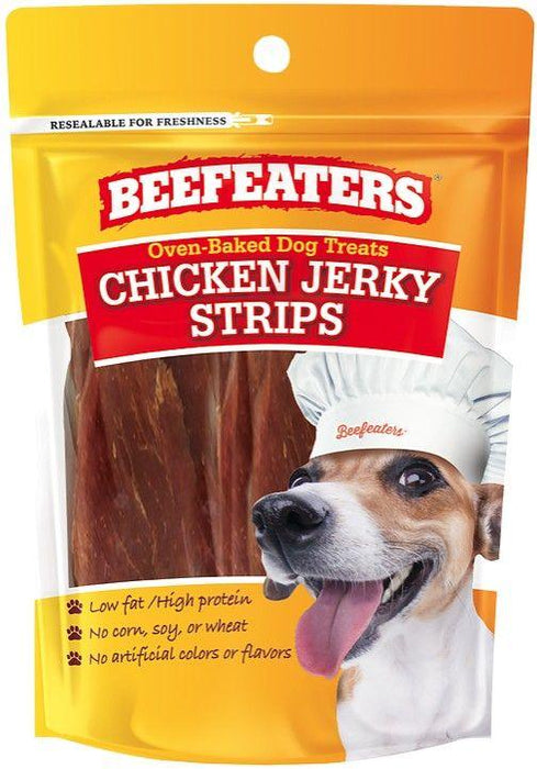 Beafeaters Oven Baked Chicken Jerky Strips Dog Treat - 812639023400