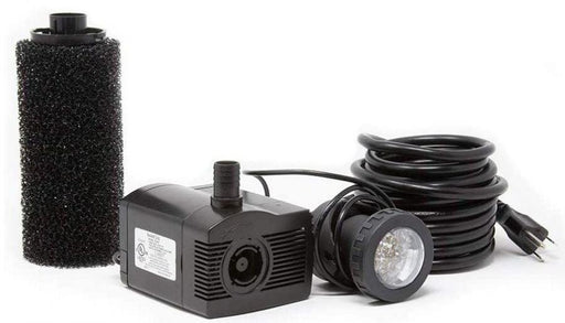 Beckett Pond Pump with Pre-Filter and LED Light Kit - 052309723043