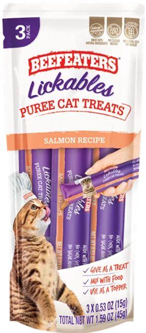 Beefeaters Lickables Salmon Puree Cat Treats - 812639024384