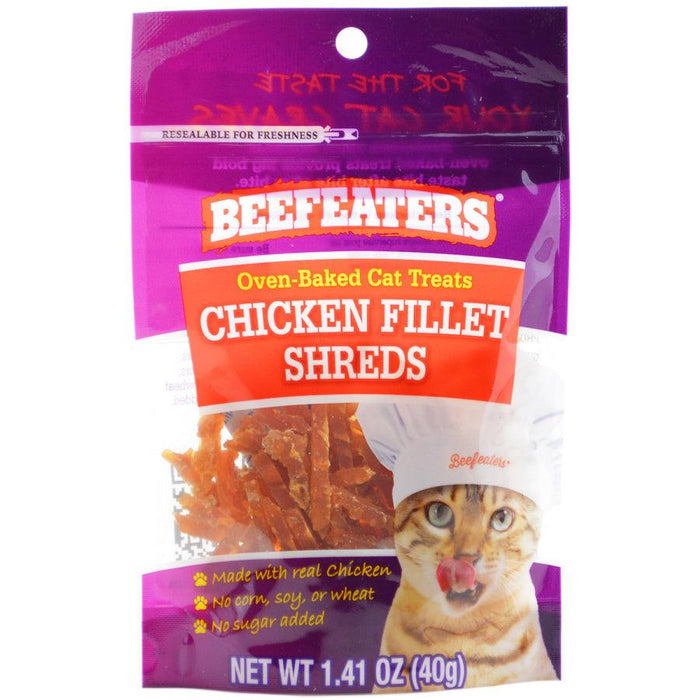 Beefeaters Oven Baked Chicken Filet Shreds Cat Treats - 812639024117