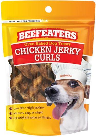 Beefeaters Oven Baked Chicken Jerky Curls Dog Treat - 812639022007