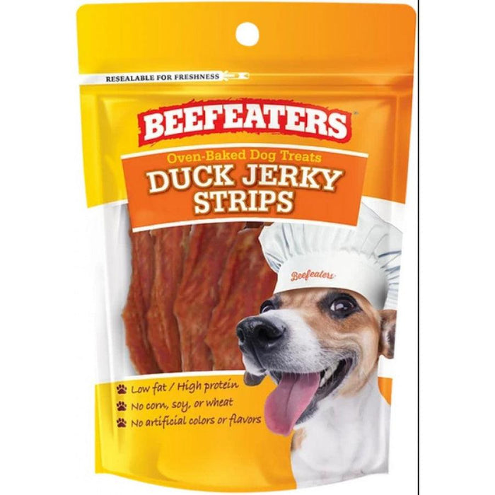 Beefeaters Oven Baked Duck Jerky Strips for Dogs - 812639022878