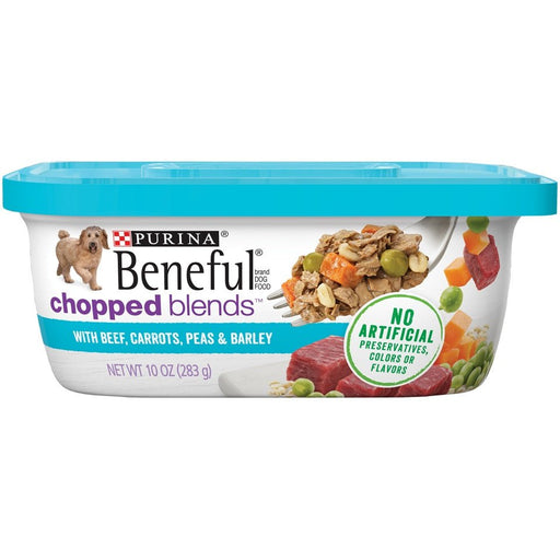 Beneful Chopped Blends With Beef, Carrots, Peas & Barley Wet Dog Food Tubs - 00017800154956