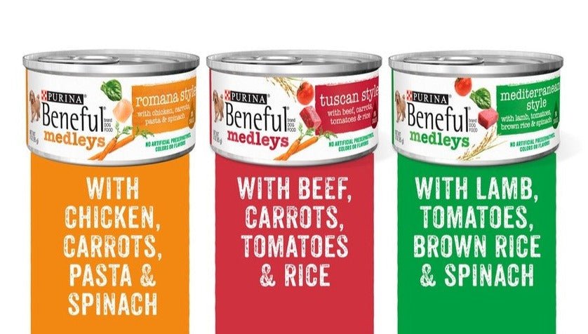 Beneful Medley Variety Pack Mediterranean, Romana, Tuscan Canned Dog food - 017800155120