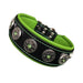 Bestia The "Bijou" Black & Green Collar for Dogs - 5060693302879