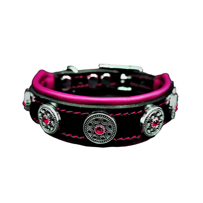 Bestia The "Bijou" Pink Collar for Puppies - 5060693303968