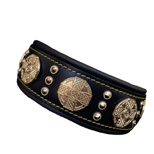Bestia The Maximus Black/Gold Collar for Dogs - 5060693303289