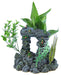 Blue Ribbon Rock Arch with Plants Ornament - 030157005269