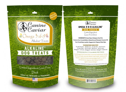 Canine Caviar Grain Free Duck Omega 3-6-9 Alkaline Dog Treats - 674555226231