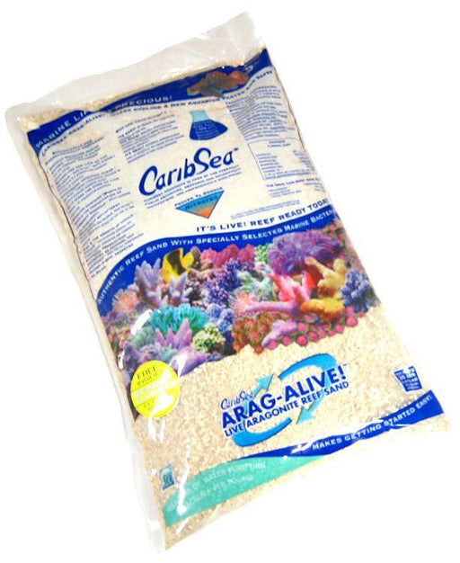 CaribSea Arag-Alive Live Aragonite Reef Sand - Special Grade Reef Sand - 008479007902