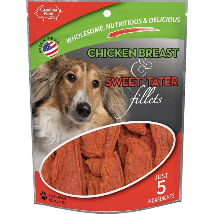 Carolina Prime Chicken and Sweet Tater Fillets Dog Treats - 637255451006