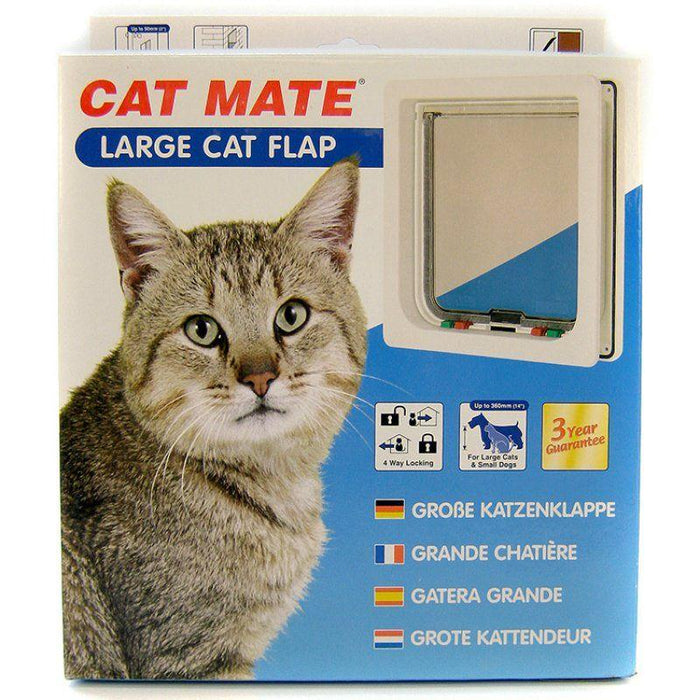 Cat Mate 4-Way Locking Self Lining Door-Large Cat Small Dog - 035368002212