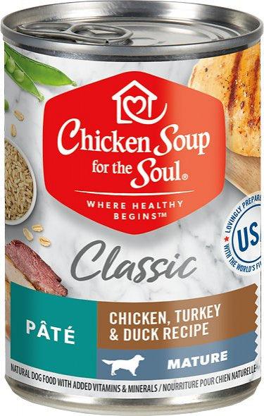 Chicken Soup For The Soul Mature Chicken, Turkey & Duck Recipe Canned Dog Food - 819239012766