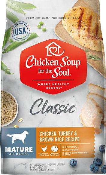 Chicken Soup For The Soul Mature Recipe with Chicken, Turkey & Brown Rice Dry Dog Food - 819239012407