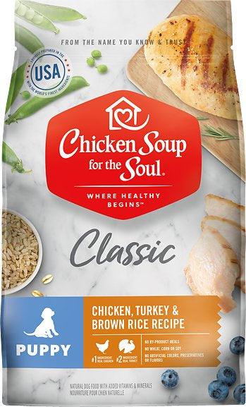 Chicken Soup For The Soul Puppy Recipe with Chicken, Turkey & Brown Rice Dry Dog Food - 819239012346