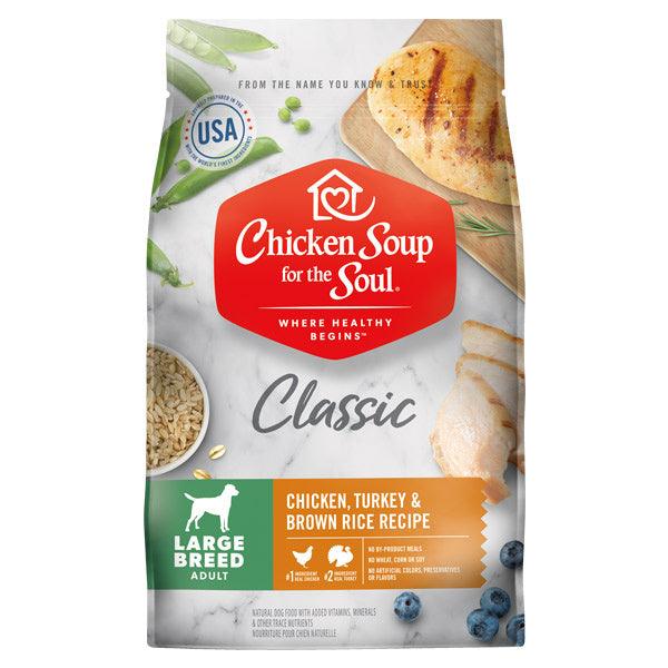 Chicken Soup ForThe Soul Large Breed Adult Recipe with Chicken, Turkey & Brown Rice Dry Dog Food - 819239012469