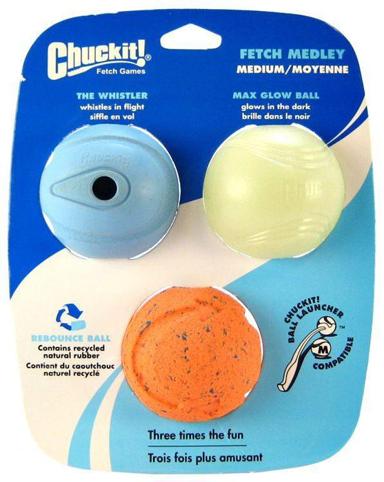 Chuckit Fetch Medley Balls - 660048000204