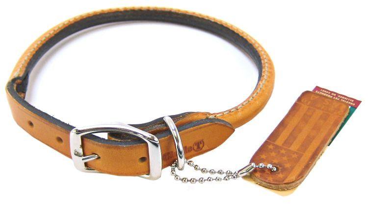 Circle T Leather Round Collar - Tan - 076484108143