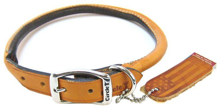 Circle T Leather Round Collar - Tan - 076484108341