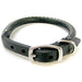 Circle T Pet Leather Round Collar - Black - 076484107504