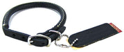 Circle T Pet Leather Round Collar - Black - 076484107702
