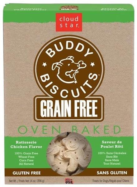 Cloud Star Buddy Biscuits Crunchy Grain Free Chicken Dog Treats - 693804281302