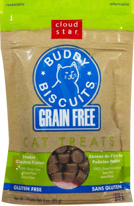 Cloud Star Buddy Biscuits Grain Free Tender Chicken Cat Treats - 693804291202