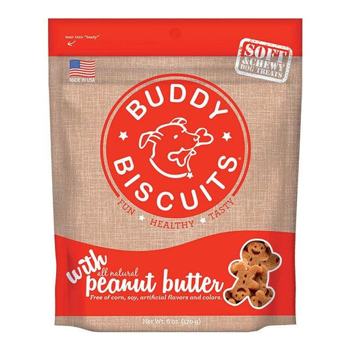 Cloud Star Buddy Biscuits Soft and Chewy Peanut Butter Dog Treats - 693804175007