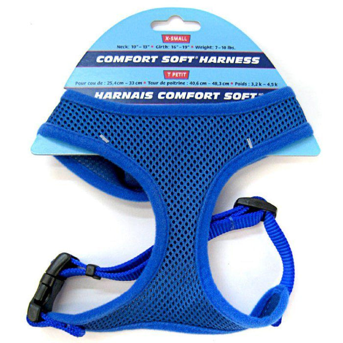 Coastal Pet Comfort Soft Adjustable Harness - Blue - 076484641312