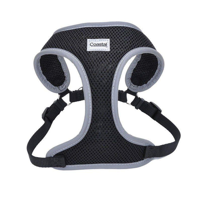 Coastal Pet Comfort Soft Reflective Wrap Adjustable Dog Harness - Black - 076484648236