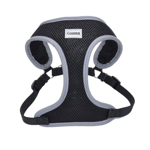 Coastal Pet Comfort Soft Reflective Wrap Adjustable Dog Harness - Black - 076484648601