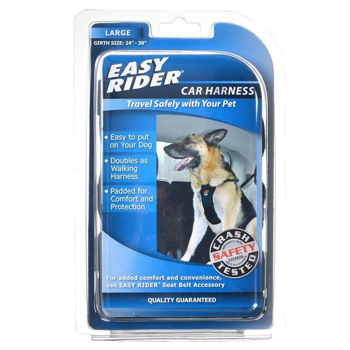 Coastal Pet Easy Rider Car Harness - Black - 076484003134