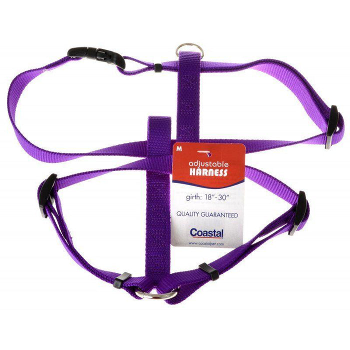 Coastal Pet Nylon Adjustable Harness - Purple - 076484088957