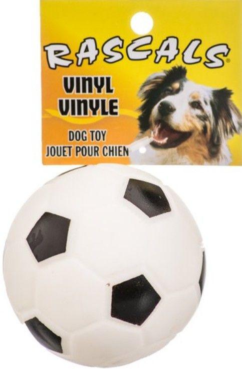 Coastal Pet Rascals Vinyl Soccer Ball for Dogs White - 076484820045