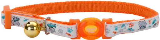 Coastal Pet Safe Cat Glow in the Dark Adjustable Collar Orange - 076484677533