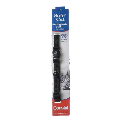 Coastal Pet Safe Cat Nylon Adjustable Breakaway Collar - Black - 076484550003