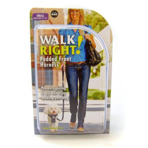 Coastal Pet Walk Right Padded Harness - Black - 076484616822