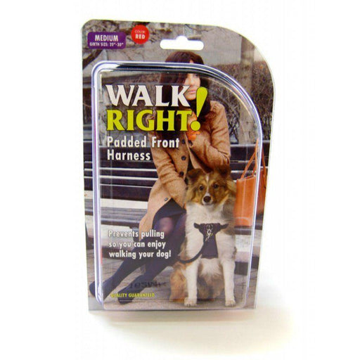 Coastal Pet Walk Right Padded Harness - Red - 076484616907