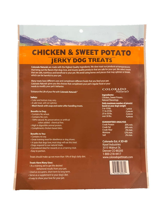 Colorado Naturals Chicken And Sweet Potato Jerky Dog Treats - 647263800314
