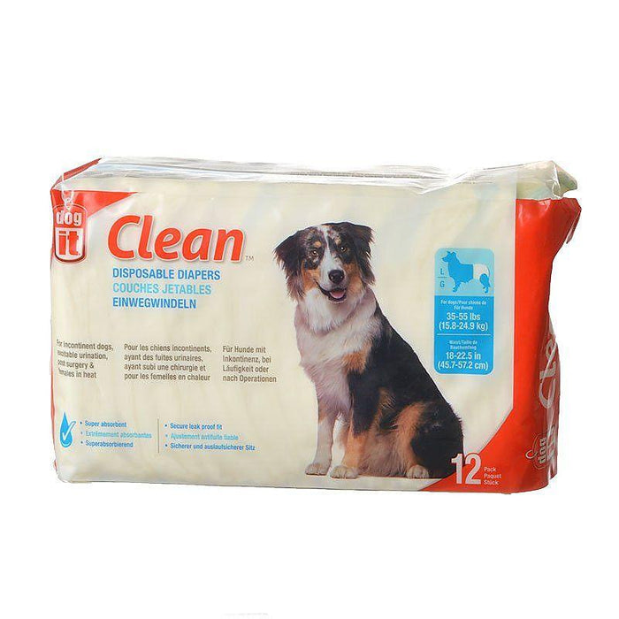 Dog It Clean Disposable Diapers - 022517705056