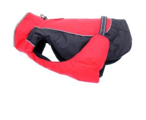 Doggie Design Alpine All-Weather Dog Coat - Red and Black - 811618010998