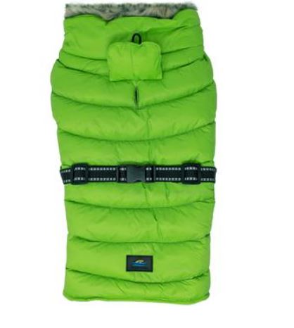 Doggie Design Alpine Extreme Cold Puffer Coat - Lime Green - 812178031416