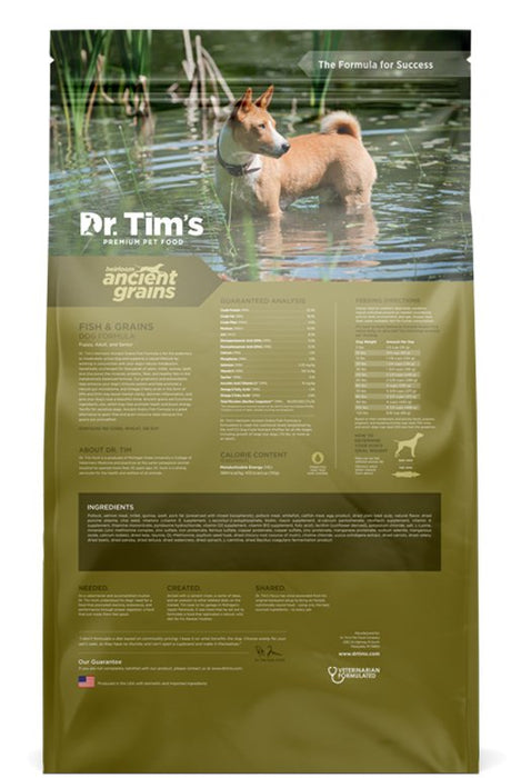 Dr. Tim's Heirloom Ancient Grains Fish Recipe Dry Dog Food - 853079003669