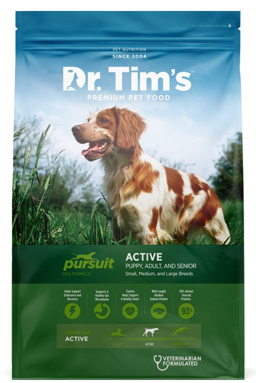 Dr. Tim's Pursuit Active Dry Dog Food - 853079003171