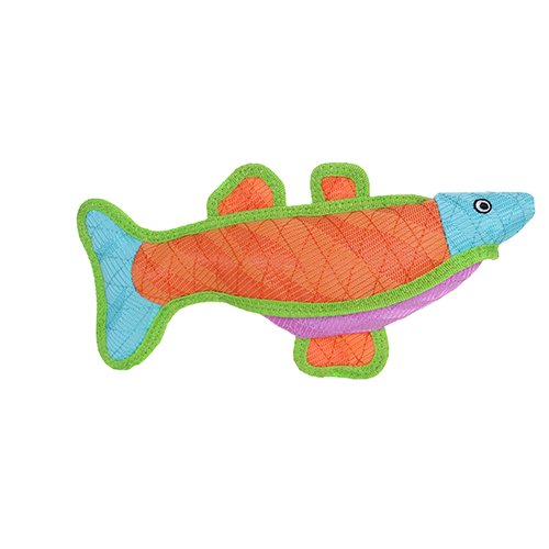 DuraForce Fish Dog Toy, Blue Orange Pink - 180181024603
