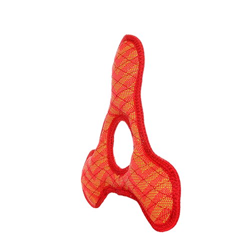 DuraForce TriangleRing ZigZag Dog Toy, Red-Red - 180181909573